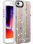Apple iPhone 8 Kılıf Desenli Silver Sert Kapak 1