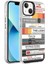 Apple iPhone 13 Kılıf Desenli Silver Sert Kapak 1