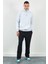 Kapüşonlu Basic Minimal Baskılı Sweat Kar Melanj 1