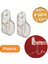 Oval Boru Askı Flanşı Dolap Elbise Askı Asma Aparatı Elemanı Plastik Aparat 45 mm (2 Adet) 1