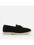 Hakiki Deri Siyah Kadın Loafer 1