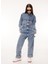Jeans Düz Mavi Kadın Tulum A0404 3