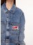 Jeans Düz Mavi Kadın Tulum A0404 4