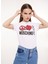 Bisiklet Yaka Baskılı Beyaz Kadın T-Shirt J0713 2