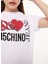 Bisiklet Yaka Baskılı Beyaz Kadın T-Shirt J0713 4