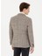 Slim Fit Bej Erkek Ekose Ceket Arısa 5