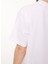 Bisiklet Yaka Baskılı Beyaz Kadın T-Shirt J0708 4