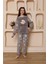 Kız Çocuk Welsoft Polar Gri Pijama Takımı 20523 3