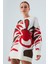 Polına Pullover Çiçek Desenli Uzun Kadın Triko Kazak Ekru Multi 2