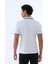Erkek Beyaz Amerikan Pike Kumaş Polo Yaka Ribana Kısa Kollu T-Shirt - 134 3