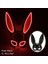 LED Parlayan Maske Cosplay - Kırmızı (Yurt Dışından) 1