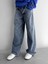 Erkek Oversize Old School Baggy Jean Mavi 1