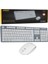 Everest KM-6063 Beyaz/gri Kablosuz Q Multımedya Klavye+Mouse Set (81) 1