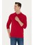 Polo Yaka Kırmızı Erkek Sweatshirt 1639108 1