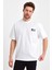 Uomo Park 2702 Basic 24X1 Süprem Oversize Ön Sol Göğüs Aslan Baskılı T-Shirt 5