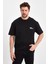 Uomo Park 2702-1 Basic 24X1 Süprem Oversize Ön Sol Göğüs Balık Baskılı T-Shirt 4