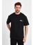 2702-1 Basic 24X1 Süprem Oversize Ön Sol Göğüs Balık Baskılı T-Shirt 3