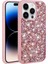 Apple iPhone 14 Pro Kılıf Parlak Taşlı Tasarım Stone Linea Kapak 1