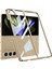 Samsung Galaxy Z Fold 5 Kılıf Full Camlı Şeffaf Kapak 2