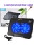 N99 Notebook Cooler LED Işıklı Laptop Soğutucu Fan Ayarlanabilir Dizüstü Bilgisayar Standı Stant 1