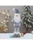 Yeni Noel Mavi Kumaş Geri Çekilebilir Noel Baba Kardan Adam Elk Bebek Noel Bebek Dekorasyonu (Yurt Dışından) 1