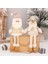 Yeni Noel Dekorasyon Malzemeleri Pirinç Altın Kumaş Oturma Duruşu Asılı Bacaklar Noel Baba Kardan Adam Oyuncak Süsler (Yurt Dışından) 2