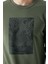 Erkek Haki Trend Bisiklet Yaka Sweat-Shirt 5