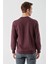 Erkek Mürdüm Trend Bisiklet Yaka Sweat-Shirt 5