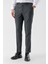 Erkek Füme Poliviskon Trend Desenli Dynamic Fit Classic Pantolon 3