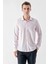 Erkek Pembe Trend Jakar Desen Italyan Yaka Slim Fit Gömlek 1
