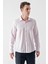 Erkek Pembe Trend Jakar Desen Italyan Yaka Slim Fit Gömlek 3
