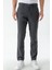 Erkek Füme Poliviskon Trend Ekoseli Slim Fit Classic Pantolon 1