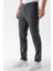 Erkek Füme Poliviskon Trend Ekoseli Slim Fit Classic Pantolon 3