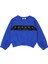 Deri ve Kuş Gözü Detaylı Sweatshirt 1