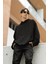 Kapşonlu Basic Sweatshirt Siyah Renk Hoodie 1