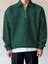 Genius Store Genıus Store erkek Polo Yaka Oversize Sweatshirt Yarım Fermuar Sweatshirt 4