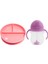Sabit Vakumlu Beslenme Tabağı &tıklama Uçlu Pipetli Alıştırma Bardağı 6AY+ Pembe&mor 2'li Paket 2