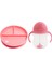 Sabit Vakumlu Beslenme Tabağı &tıklama Uçlu Pipetli Alıştırma Bardağı 6AY+ Pembe&pembe 2'li Paket 2