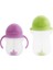 Tıklama Kilitli Uçlu Pipetli Alıştırma Bardağı 6AY+ 207 ml Mor ve 12AY+ 296 ml Yeşil 2