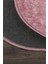 Nova Pembe Oval 60X100 + 50X60 cm 2'li Banyo Paspası Seti Kaymaz Tabanlı Yıkanabilir Klozet Takımı 4