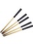 [gui Xulian] 10 Çift Yemek Çubukları Paslanmaz Çelik Çin Altın Seti Siyah Metal Çubuklar Suşi Yemek Takımı Için Kullanılan Set (Yurt Dışından) 4