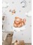 Bulutta Sevimli Ayıcık ve Yıldızlar Bulutlar Sevimli Sticker Seti Çocuk Bebek Odası Cam Duvar Sticke 1