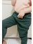 Çocuk Yeşil 3 Iplik Şardonlu Paçası Lastikli Kışlık Eşofman Altı 3