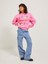 Bisiklet Yaka Rahat Kesim Pembe Kadın Sweatshirt 12250198 2