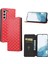 Ile Uyumlu Samsung Galaxy S23 Telefon Kılıfı Cüzdan Hakiki Deri Darbeye Dayanıklı Tpu Kılıf Standı Dayanıklı Flip Kitap Katlanır Telefon Kılıfı (Yurt Dışından) 1