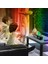 Rgb Dijital Çalar Saat Renkli LED Ekran Modern Masaüstü Saati Uyandırma Çalar Saat Ev Dekorasyonu Için Beyaz (Yurt Dışından) 1