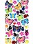 Sticker Kabartmalı Stiker Defter, Planlayıcı Etiket (LBU-017) - 17X9 cm - Kelebek 1