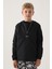 Siyah Fermuarlı Yağmurluk Erkek Çocuk Sweatshirt 1