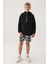 Siyah Fermuarlı Yağmurluk Erkek Çocuk Sweatshirt 4