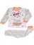 Kız Cocuk Bisiklet Yaka Uzun Kollu Kız Pijama Takımı 1